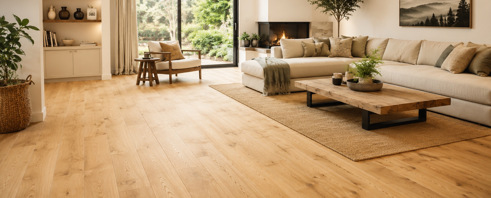 Engineered oak flooring
