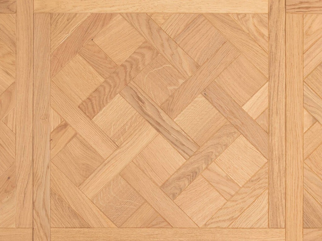 Timbercraft Charme Oak Versailles Parquet Flooring Panels, Brushed & Oiled, 600x3x14 mm