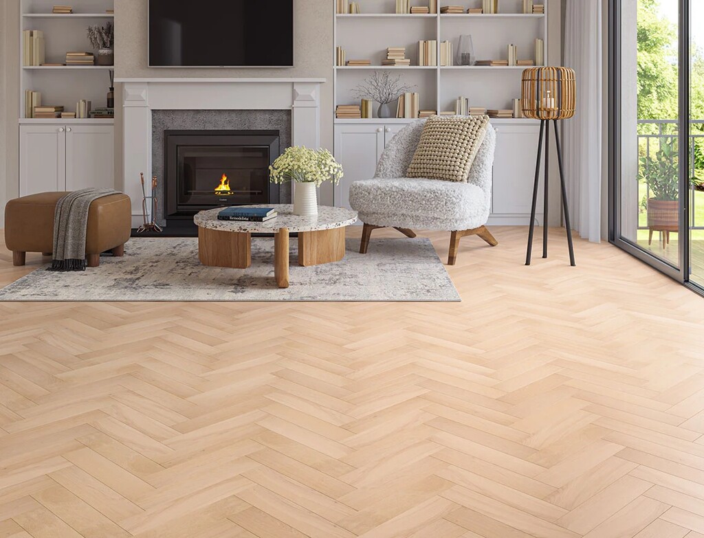 Timbercraft Ambleside Oak Parquet Flooring, Invisible, Oiled, 90x450x15 Mm