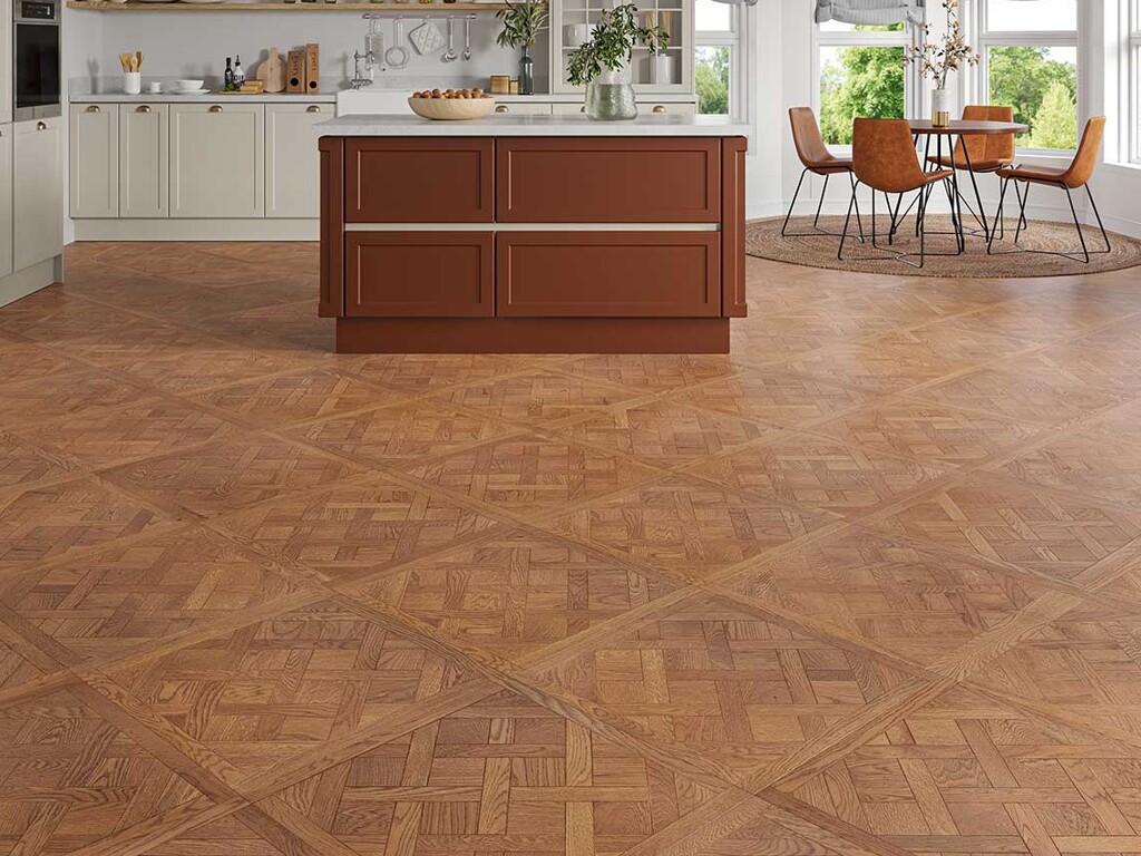 Timbercraft Classique Oak Versailles Parquet Panels, Brushed & Oiled, 600x3x14 mm image
