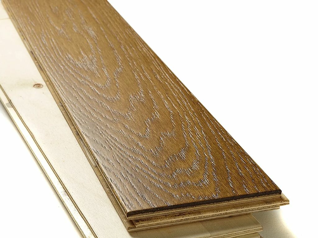 Evolve Engineered Oak Flooring, Wheat, Brushed & Lacquered, 125x5x18 Mm