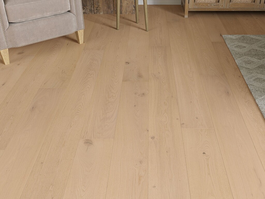 Timberlay Gisburn Oak Engineered Flooring, Invisible, Oiled, 190x3x14 mm
