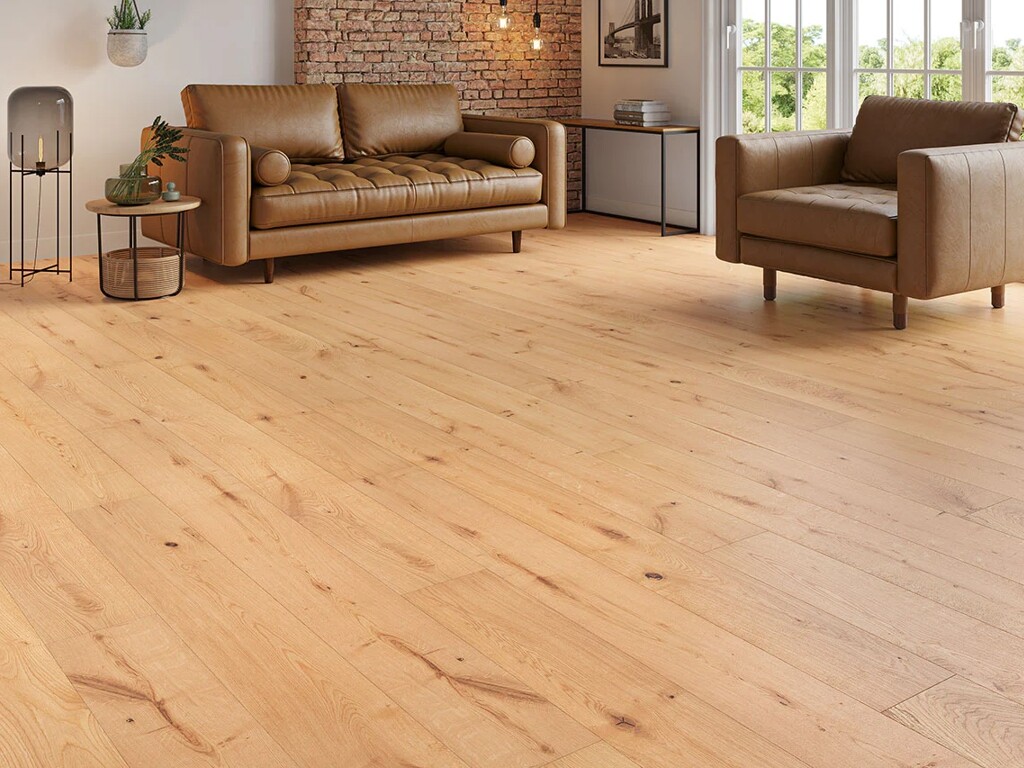 Timberlay Delamere Oak Engineered Flooring, Brushed & Oiled, 190x3x14 mm