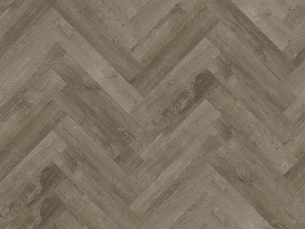 Xylo Holland Park Silver Rock Herringbone LVT Vinyl Flooring, Dryback, 122x610x3 mm
