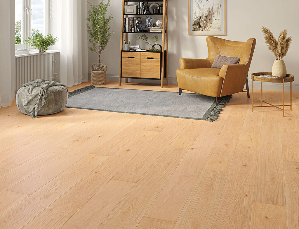 Timberlay Harlow Oak Engineered Flooring, Brushed & Oiled, 190x3x14 mm image