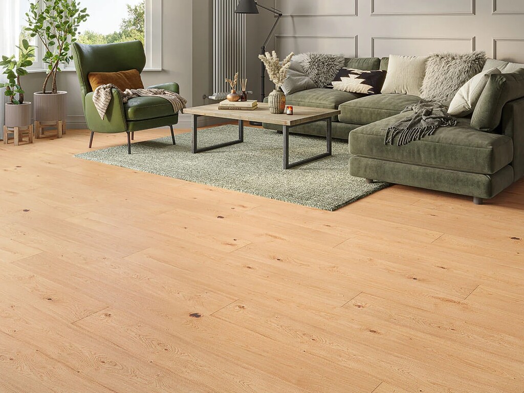 Timberlay Aurora Oak Engineered Oak Flooring, Brushed & Matt Lacquered, 190x6x20 mm