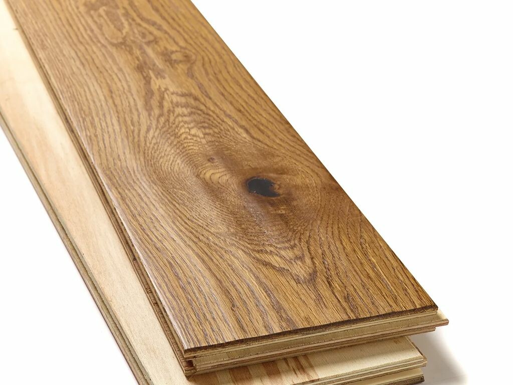 Evolve Engineered Oak Flooring, Golden, Handscraped & Lacquered, 150x5x18 Mm