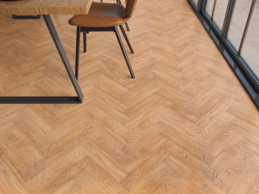 Timbercraft Dean Oak Parquet Flooring, Oiled, 80x350x20 mm