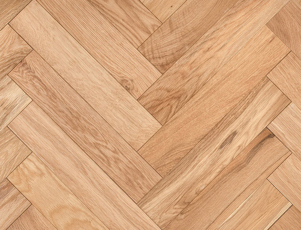 Timbercraft Dean Oak Parquet Flooring, Oiled, 80x350x20 mm