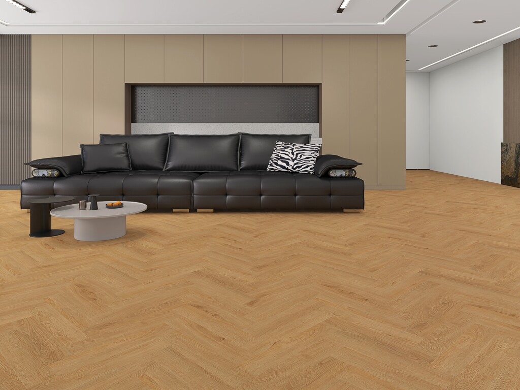 Xylo Holland Park Grayhawk Herringbone LVT Vinyl Flooring, Dryback, 122x610x3 mm