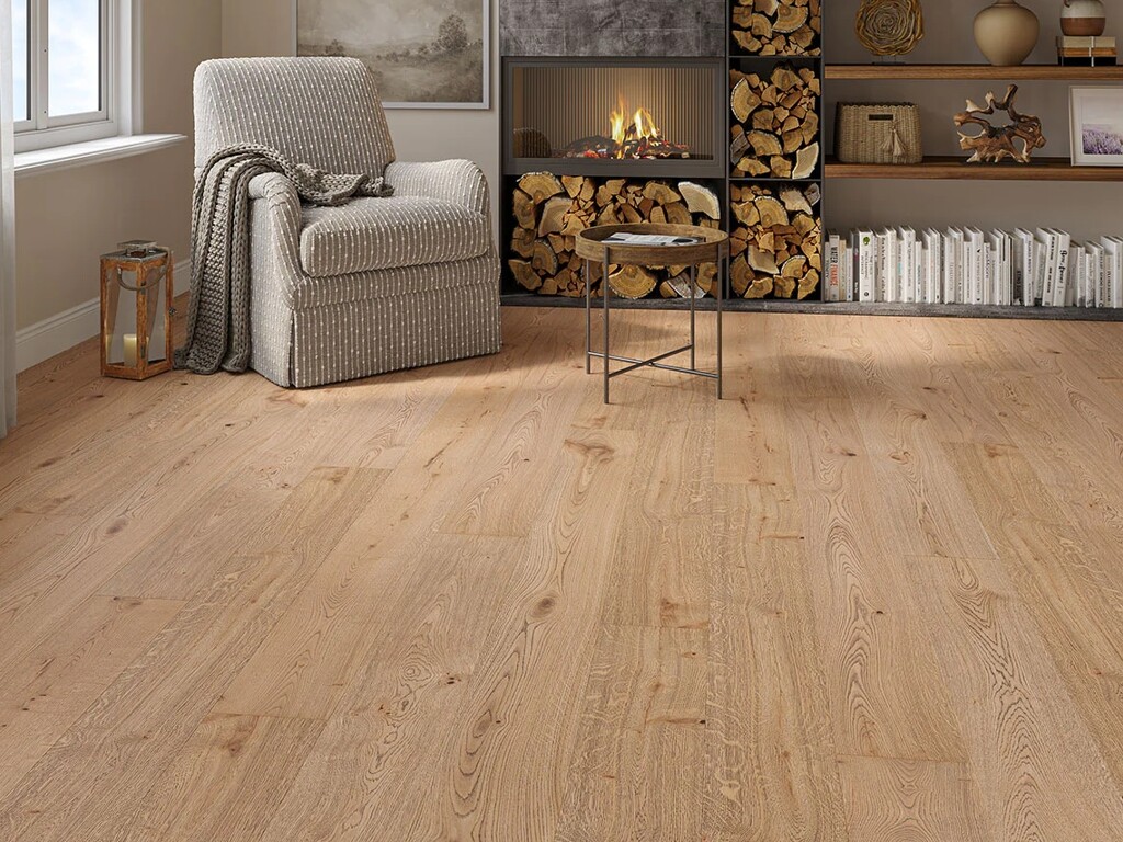 Timberlay Walton Oak Engineered Flooring, Smoked, Brushed & Oiled, 190x3x14 mm image