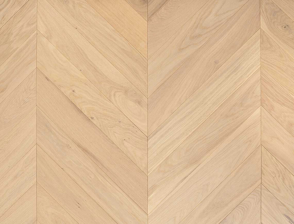 Timbercraft Sheringham Oak Chevron Parquet Flooring, Invisible, Oiled, 90x510x14 mm