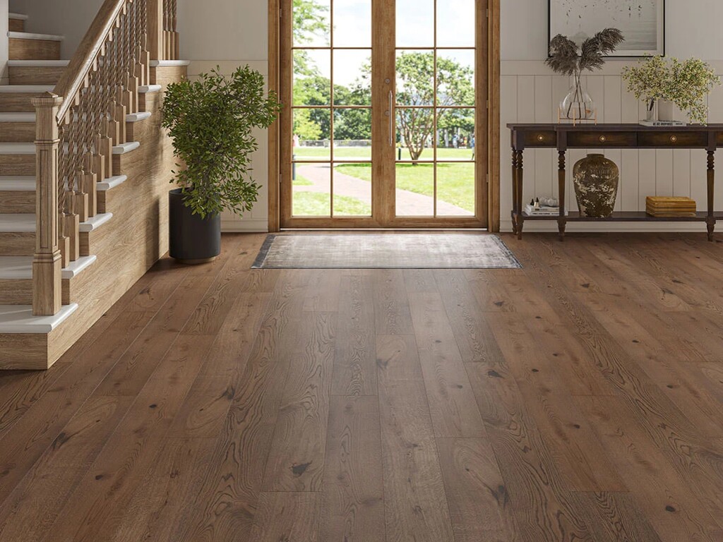 Timberlay Marston Oak Engineered Flooring, Brushed & Lacquered, 190x3x14 mm image