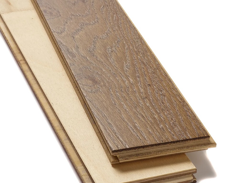 Evolve Herringbone Engineered Oak Parquet Flooring, Cognac, Brushed & Lacquered, 90x4x400 mm