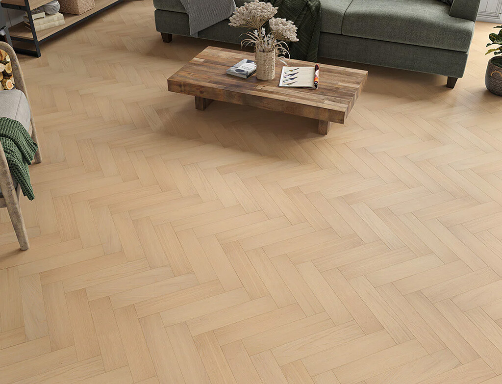 Timbercraft Wychwood Oak Parquet Flooring, Invisible, Oiled, 80x350x20 mm