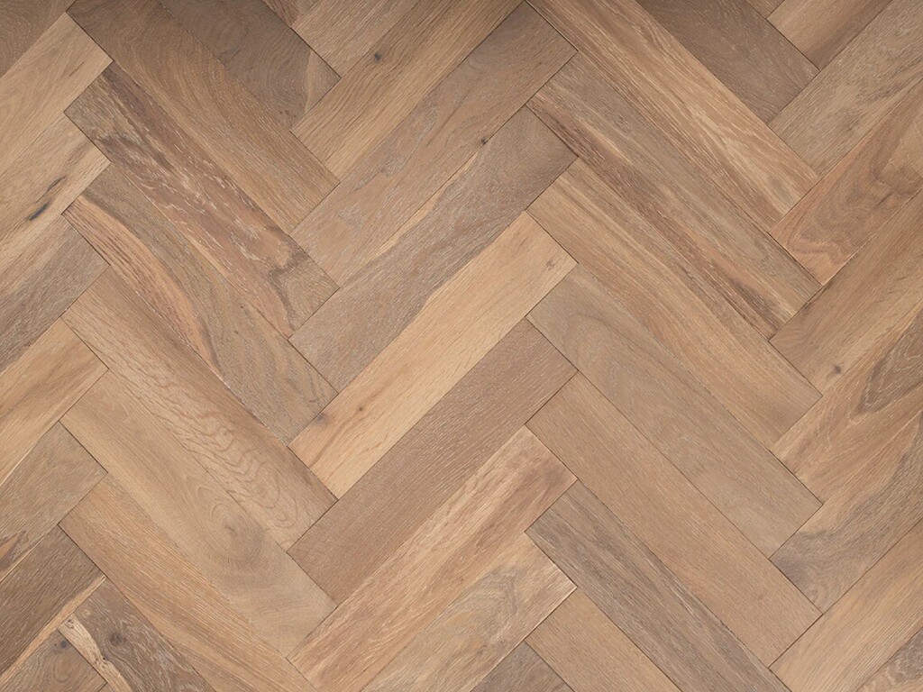 Timbercraft Malton Oak Parquet Flooring, Brushed & Oiled, 90x450x15 mm