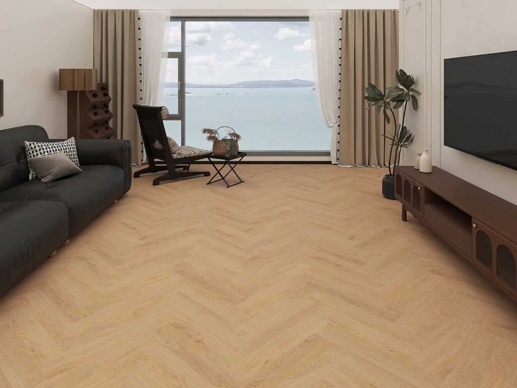 Xylo Holland Park Rookery Herringbone LVT Vinyl Flooring, Dryback, 122x610x3 mm
